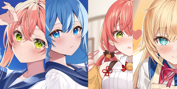 まとめ本の描きおろしイラストのサンプルです 