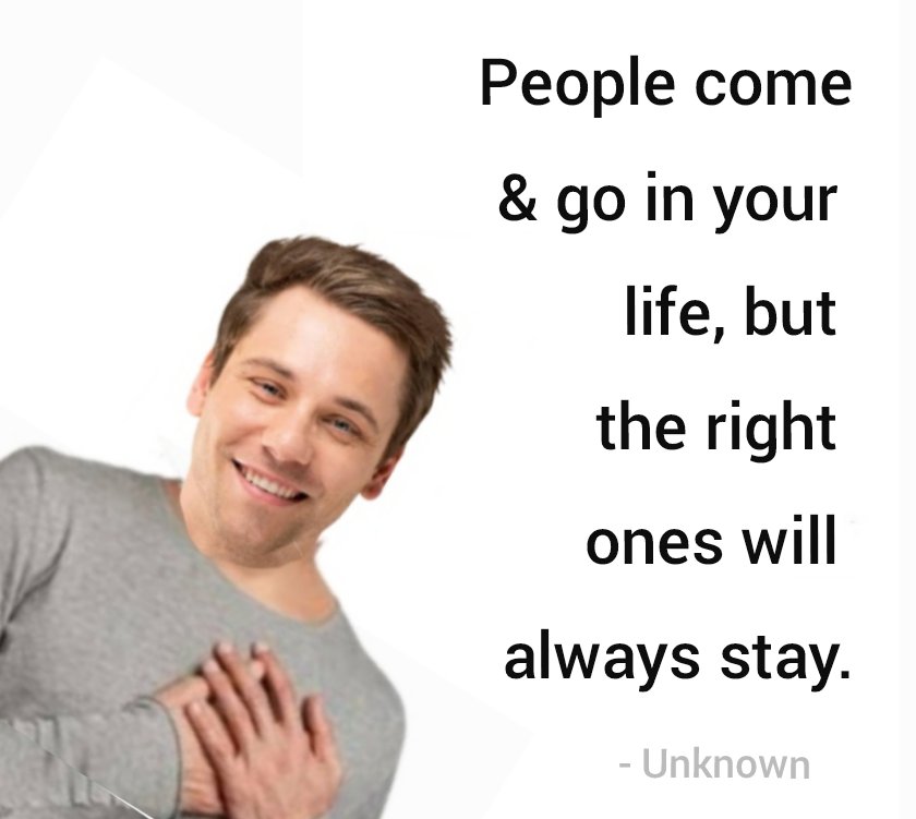 SanatThakkar's tweet photo. People come & go in your
life, but the right ones will
always stay....
#quote Unknown ✍️
#rightfriend https://t.co/oot6hoWIKG