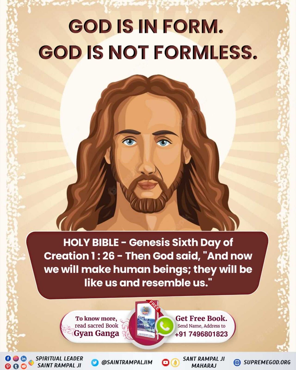 Kushvah3Ankit's tweet photo. #BibleFacts
Jesus is not God so he is not worthy to worship. It's God Kabir who is worthy to worship and He is the one who appeared as Jesus after his crucifixion. https://t.co/SD7j00Ldpw