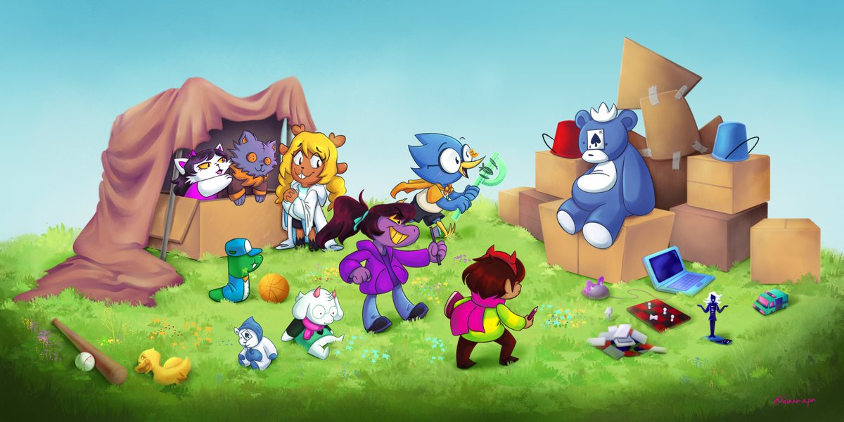 bunniapa's tweet image. Hi! I'm Bunni, a digital artist and animator who makes vibrantly colorful original art and fan art. I love cartoons and adore DELTARUNE 💖✨️
bunniapa.carrd.co