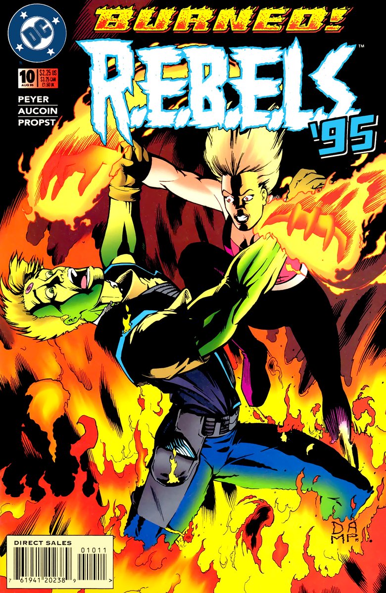 AdamThanosPod's tweet photo. Comic No.850 of #my500comicgoal- R.E.B.E.L.S. '95 (1994) #10 #dccomics #comicbooks #DerecAucoin #MarkPropst #GeorgeFreeman #DigitalChameleon #ToddKlein https://t.co/VeBrFVSAmV