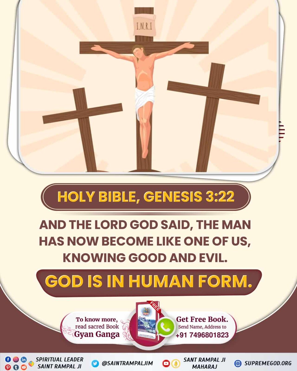 Kushvah3Ankit's tweet photo. #BibleFacts
Creator of universe

In the beginning, there was only one God. His name is God Kabir. The actual name of that God is ‘Kavirdev’.
Kabir Is God

@SaintRampalJiM https://t.co/E7axQf3ZBH