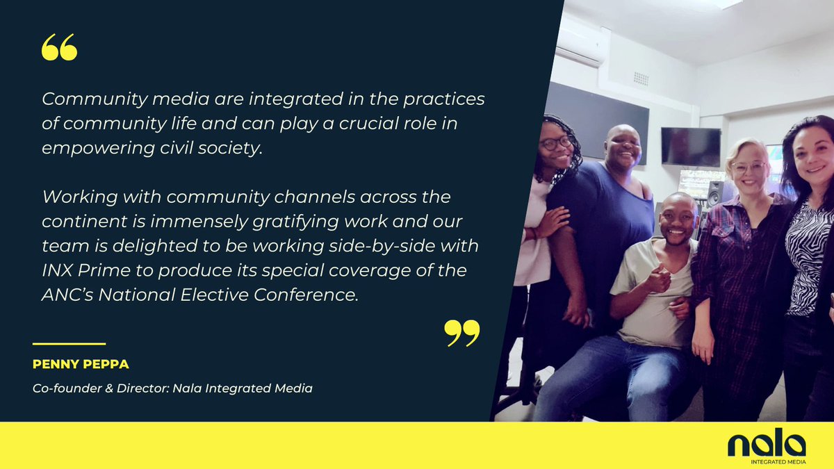 Nala_Media's tweet photo. Proud to engage our #ChannelDevelopment services as part of transformative work at community level. We've been working on a special project with the new 
@INXPrime (DStv channel 345) alongside #MailandGuardian.   

#inxprimetv #dstv345 #ANC55NC https://t.co/wcnHf7VXT9