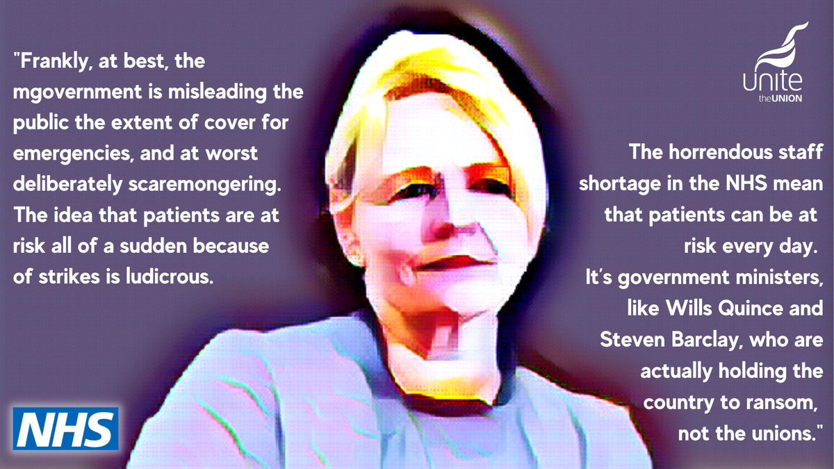 UniteSharon's tweet photo. In all my 25 years of negotiating deals with employers, I have never seen such an abdication of responsibility as that by the prime minister @RishiSunak today. It is well beyond time for him to intervene and break the deadlock in the #NHS dispute. ➡️ https://t.co/RnzT8fmyk7 https://t.co/6CPZbvMMN8