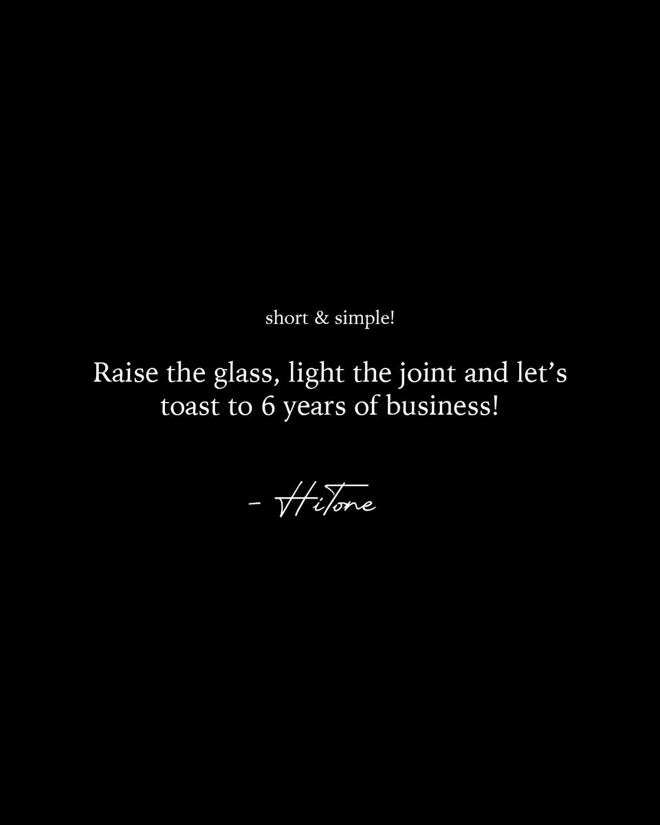 MssrLaMont's tweet photo. Here’s to 6 Years Of Business! 🛸🥂#HiTone #ElevatedTouch #TheShack https://t.co/tNiD1TcZza