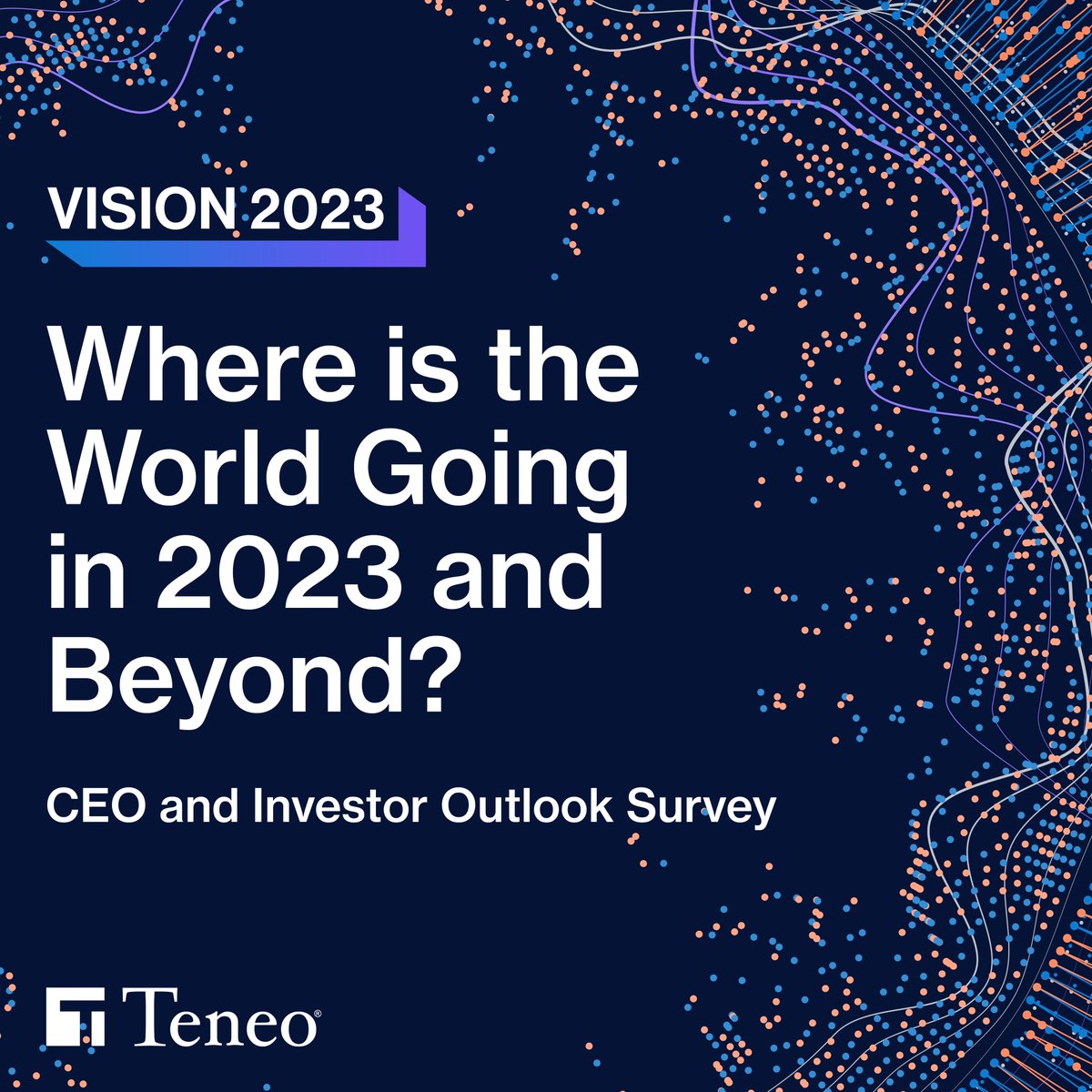 Teneo's tweet photo. Teneo has released its Global CEO &amp; Investor Outlook Survey. Leveraging the power of the firm’s global network, ‘Vision 2023’ offers unique perspectives into the key issues facing corporate leaders in 2023 &amp; beyond. https://t.co/xc3gdtFJh4 #TeneoVision2023 https://t.co/looh2fnRCA