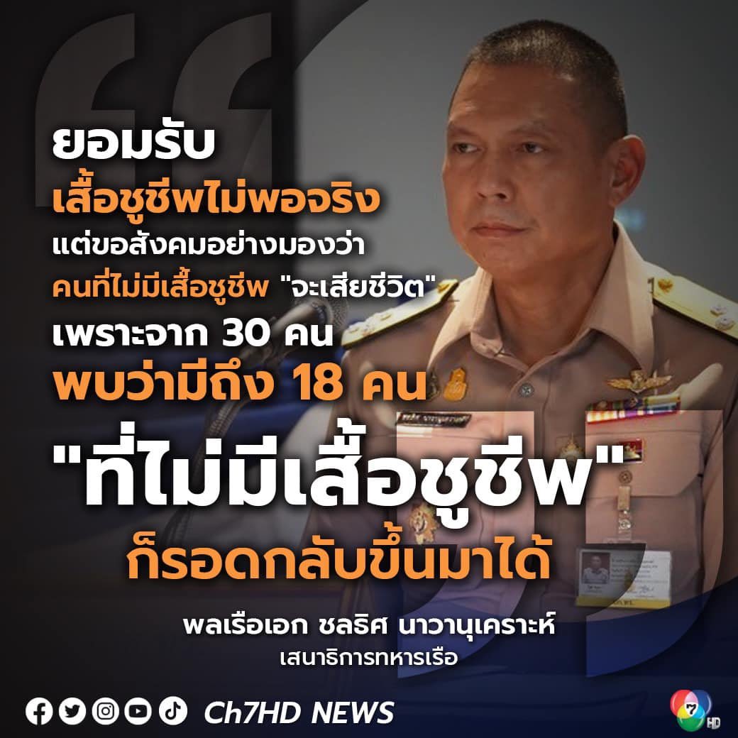 EvefyIndy's tweet photo. คิดแบบนี้ก็ ชห หมดอ่ะค่ะ ชาติอื่นเรื่องอุปกรณ์เซตฟตี้เซฟชีวิตคือสำคัญมาก ตัดมาที่เสนาธิการทหารเ��ือไทยบอกมีก็ใช่ว่าจะรอด อหหหห ตำแหน่งนี้จับฉลากมาหรือว่าไงเอ่ย  #เรือหลวงสุโขทัย https://t.co/TIXCaDl1Dg