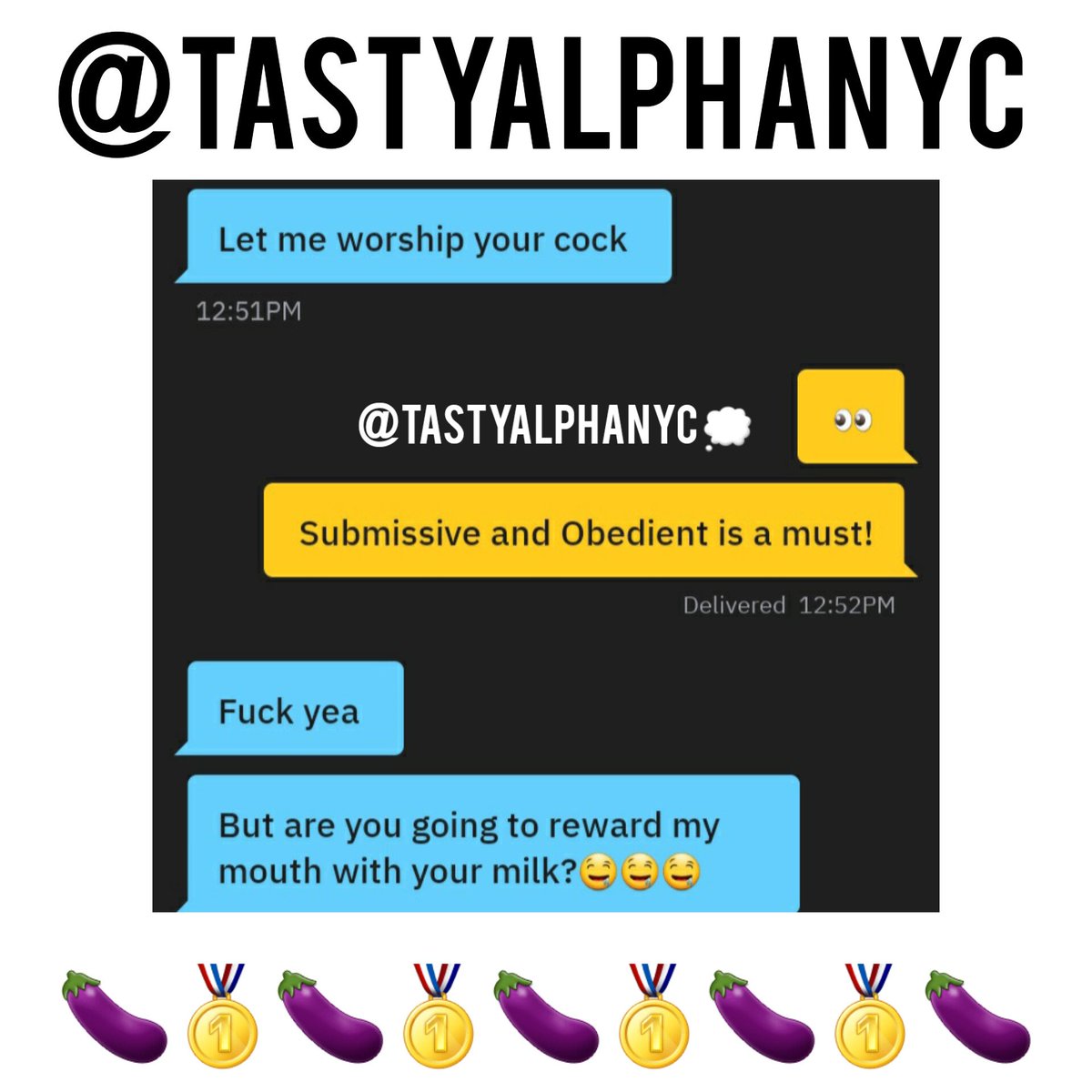 TastyAlphaNYC's tweet photo. TASTY ALPHA EXPERIENCE 😈
Made for Tastey Lovers 🍼🍯❤
RT or LIKE if you love Thick BBC
#NYC #blowjob #blowjobs #oral #deepthroat #a1 #sloppy #bi #gay #sloppytoppy #throatgoats #throat #a1throat #wetterthebetter #gaynyc #nycfreaks #suckcess https://t.co/LCN25ACsiy