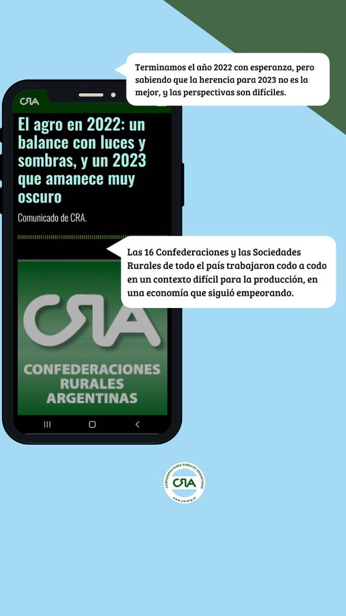 El balance 2022 de CRA: “La rentabilidad y supervivencia de muchos productores está en riesgo total”