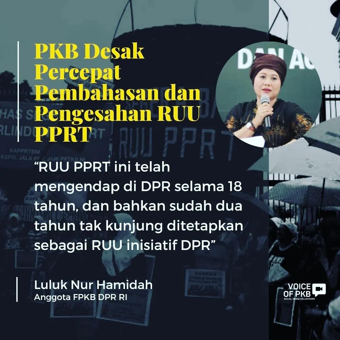 PKBKabMojokerto's tweet photo. PKB Desak Percepatan Pembahasan dan Pengesahan RUU PPRT #SavePRT #gusmuhaimin https://t.co/4vkkMyyI6G