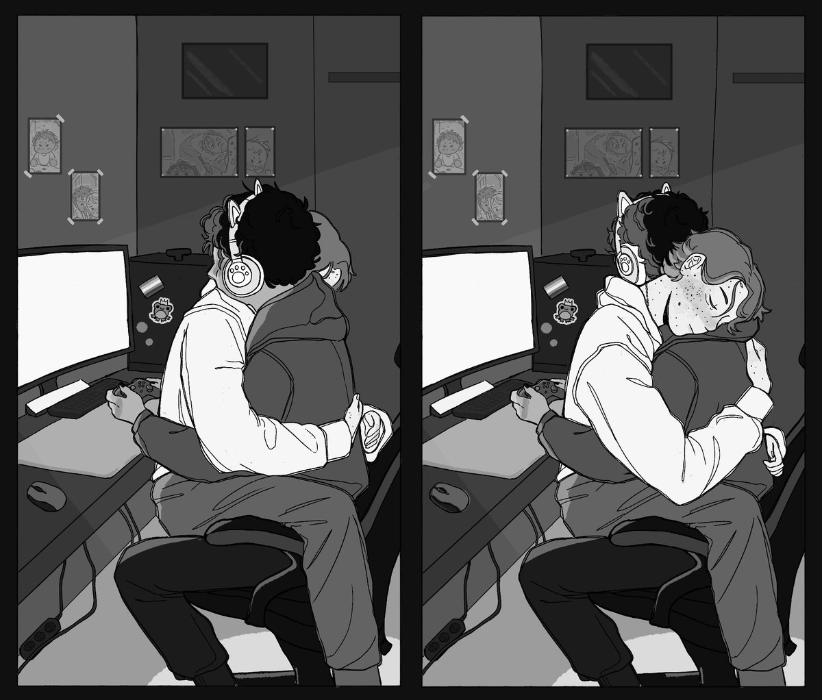 Wilhelm and Simon actually playing video games (..well, Simon is) this time who cheered 

#YoungRoyals