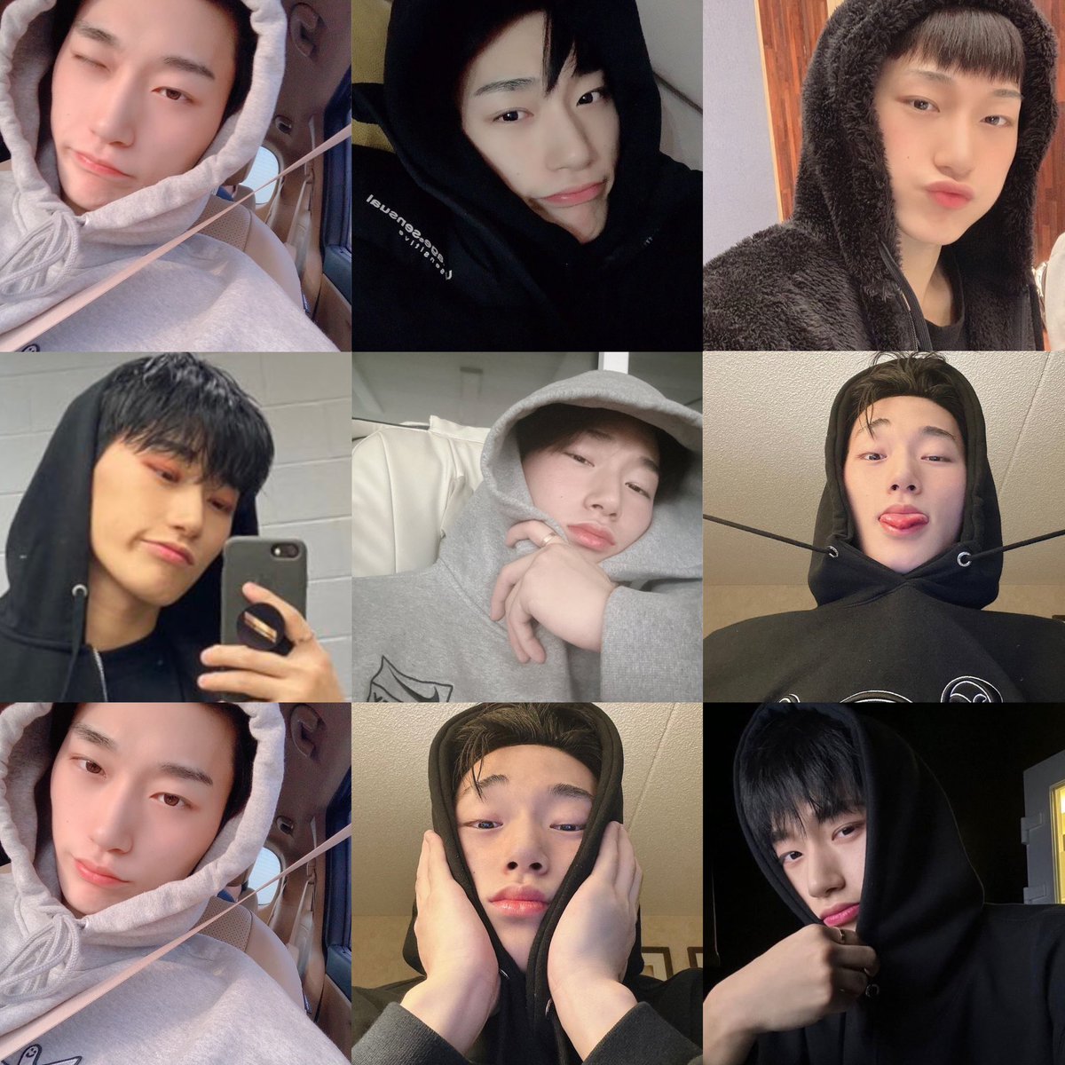 sankaissed's tweet photo. san looks so cute and cozy in his hoodie selfies 🌨️ https://t.co/EbMbGg1R8r