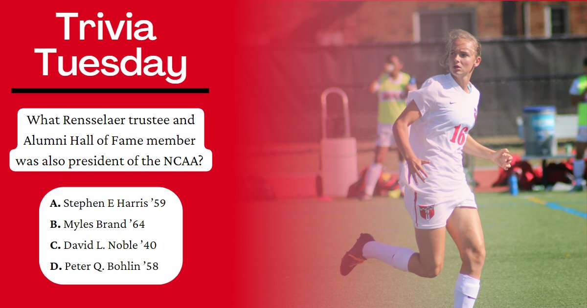 RPIAlumni's tweet photo. โ Trivia Tuesday โ
Share your answer in the comments below!
#rpi #rpialumni #RPIAthletics #NCAA #triviatuesday #trivia #share #shareyouranswer https://t.co/fAQaoOtQIn