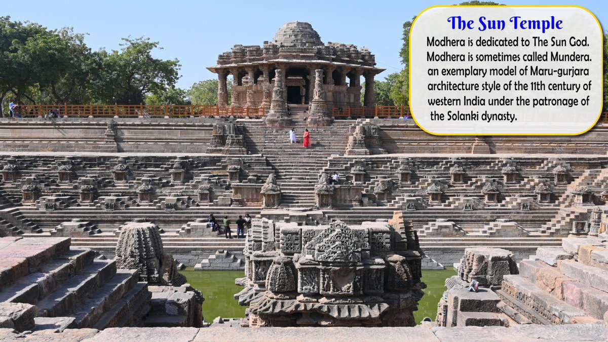 Vishal_Gajjar_'s tweet photo. Three star sites added to the @UNESCO’s Tentative List:

✅Sun Temple, Modhera &amp; adjoining monuments

✅Vadnagar–A multi-layered Historic town, Gujarat

✅Rock-cut Sculpture &amp; Reliefs of Unakoti

A proud moment for every Gujarati, as two out of three sites are from #Gujarat https://t.co/usv4voqWN4