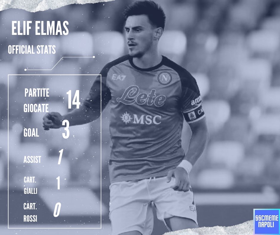 memenapoli's tweet photo. Oggi è il turno di Elif Elmas💎 e queste sono le #OfficialStats nella prima parte di stagione ⤵️ https://t.co/ktqBrFqPUm
