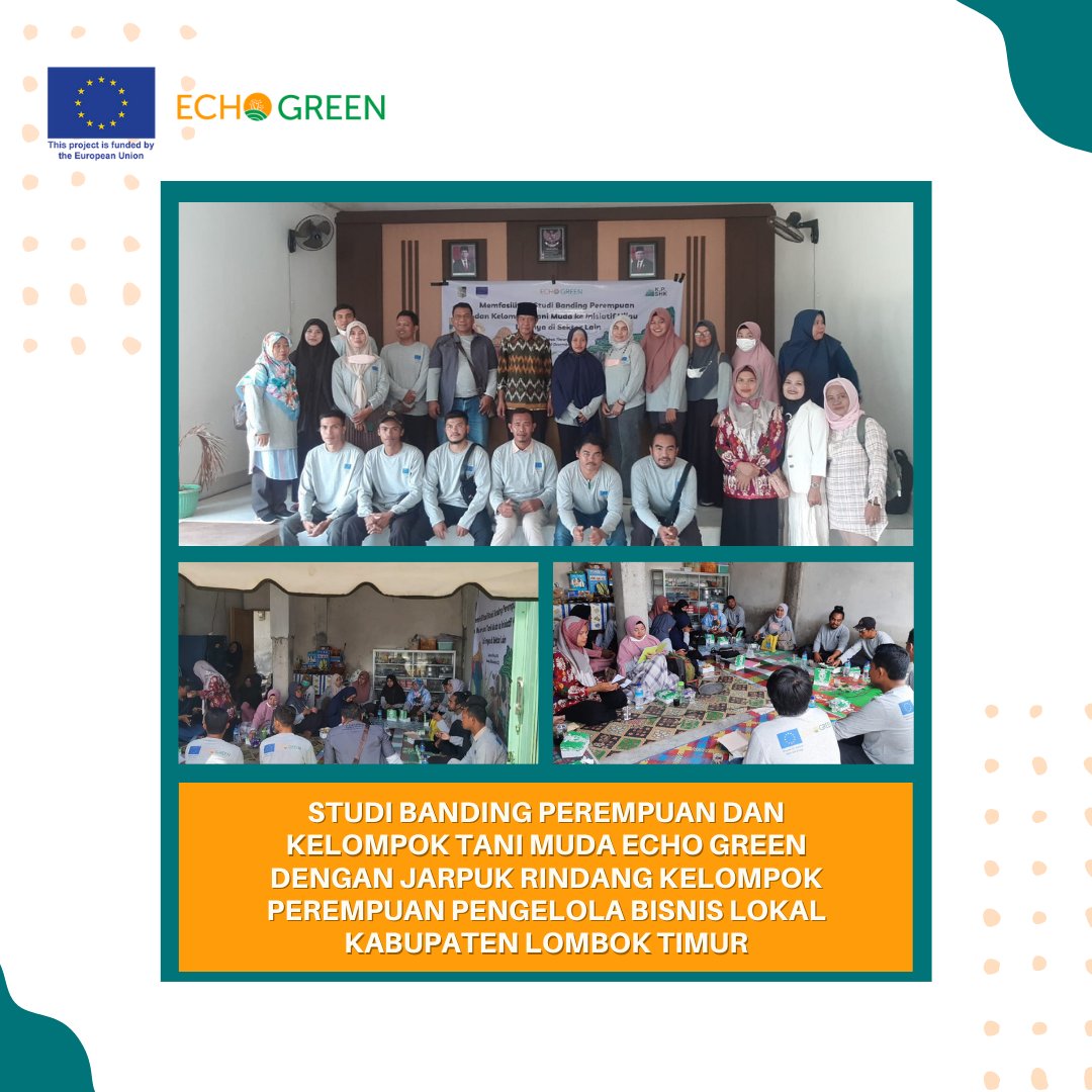 echogreen_'s tweet photo. Echo Green telah memfasilitasi kelompok perempuan dan generasi muda tani Kabupaten Lombok Timur untuk Studi banding ke Jarpuk Rindang yang berlokasi di Lombok Tengah. https://t.co/MRb4OvIJnS