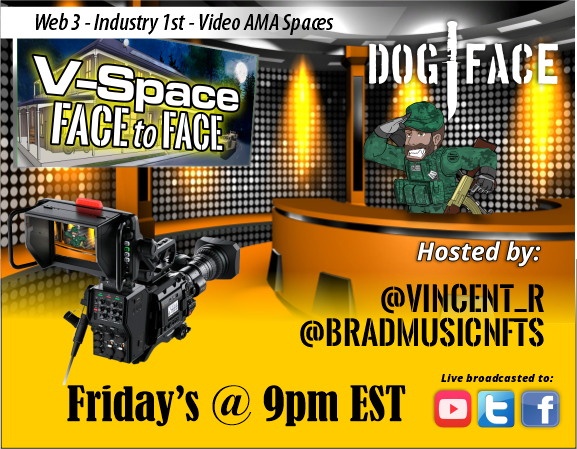 📣Calling all Projects get in our LIVE Video Spaces!
 
Join <a href="/DJVincentR/">Vincent_R</a> and @BradMusicNFTs
 as they meet with some #web3 projects face to face 

Friday's @ 9PM EST

Come join us!
discord.gg/HqQAVw2P
#music #artist  #nfts #Podcast #DFA