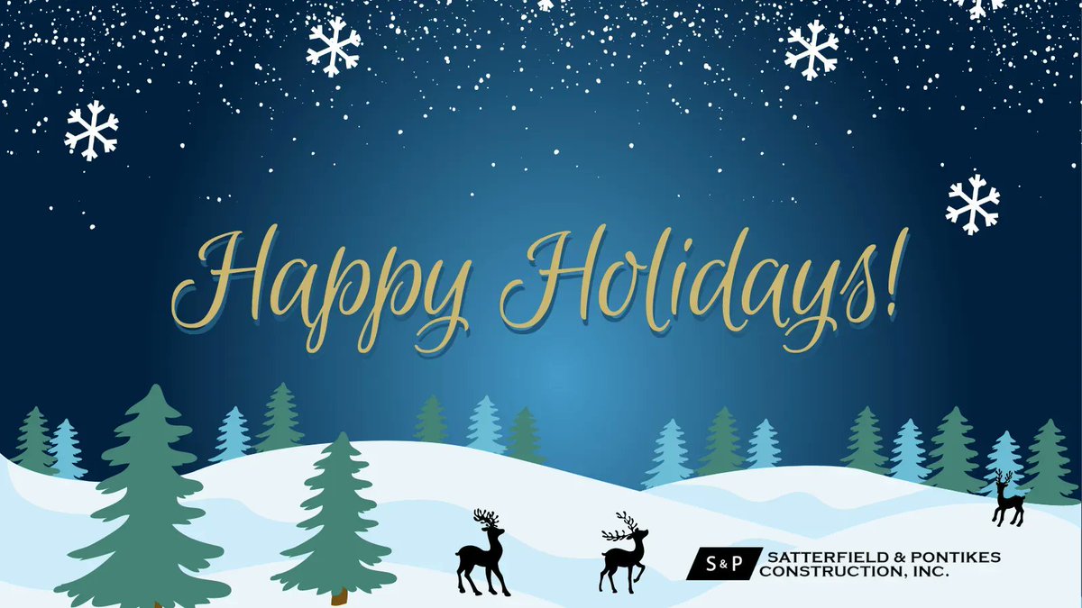 Happy Holidays from Satterfield & Pontikes! We hope you have a safe and relaxing holiday season. 

S&P's offices will be closing early Friday, December 23rd at Noon in observance of the holiday. Our offices will reopen Tuesday, December 27th, 2022. 

#SatPon #HappyHolidays