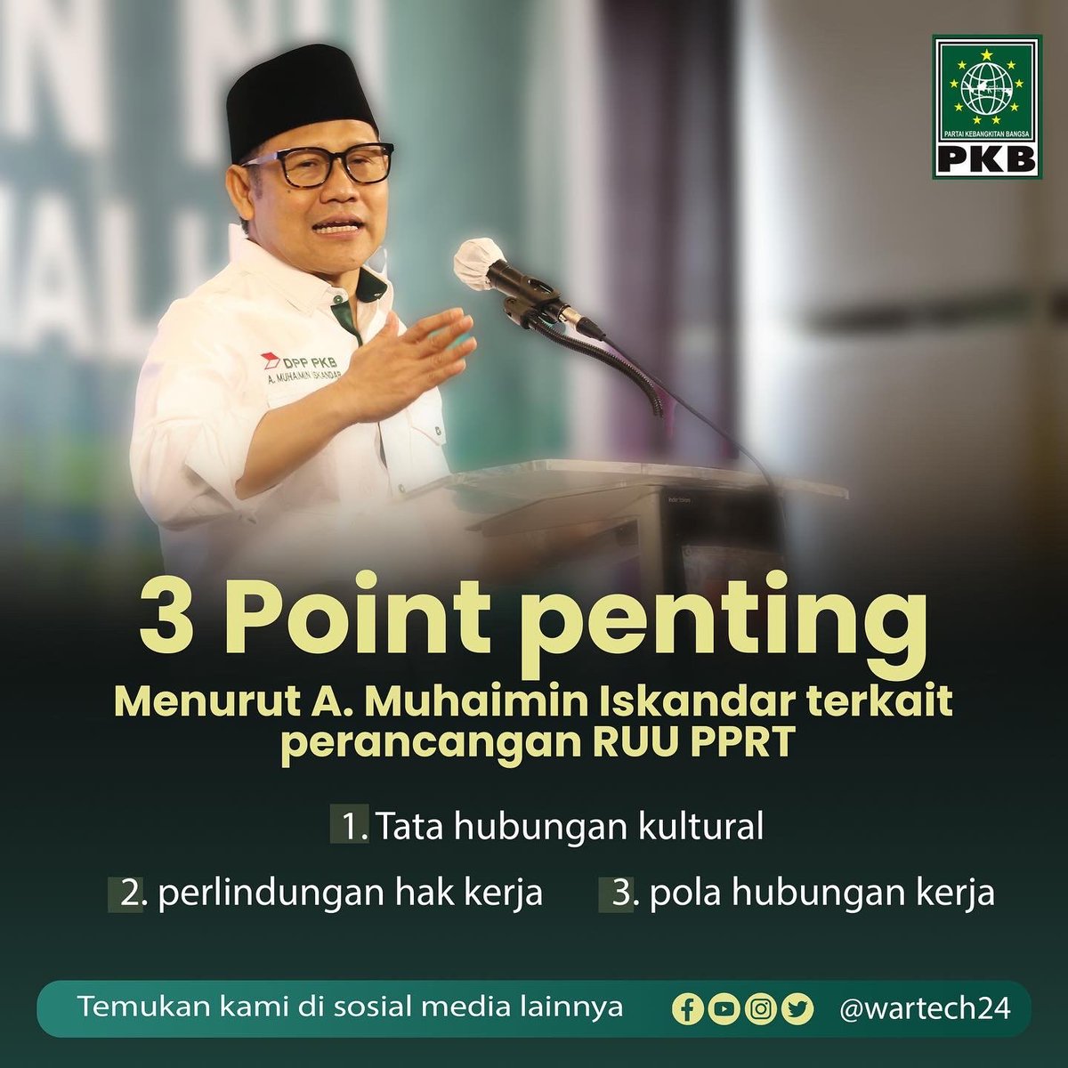 3 poing krusial RUU PPRT
#SavePRT
#GusMuhaimin