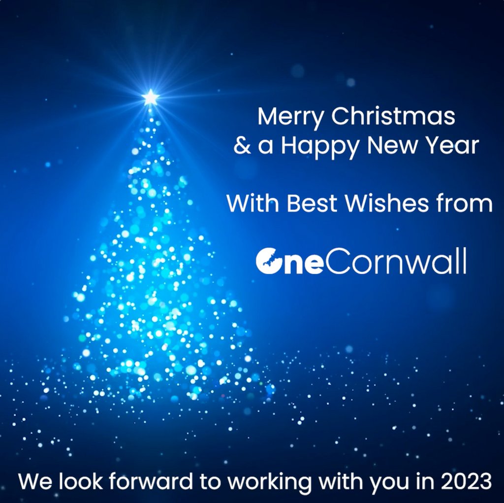 Christmas wishes from all at One Cornwall.

#TeachingSouthWest #CornwallTeachers #OneCornwall #Training #CornwallSchools #LoveCornwall