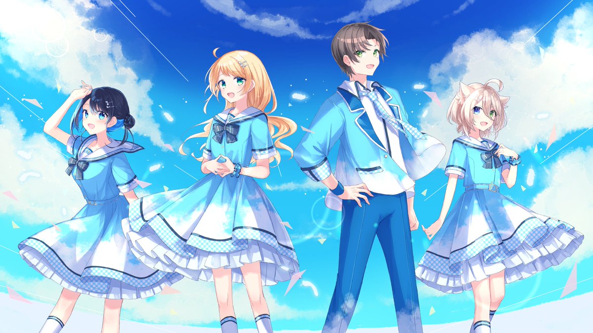 「群青讃歌 」|‍汐張神奈🌌☄️のイラスト