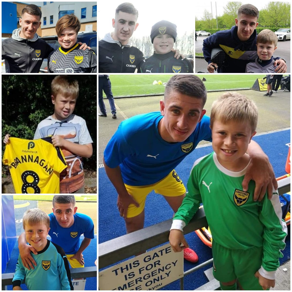 rab3006's tweet photo. @OUFCOfficial @Cameron246bran After all these years of photos together &amp; having Brannagan on the back of his shirt, I think it's about time my son George got his hands on a shirt from the man himself! 💛⚽️💙 https://t.co/CLDJtLidvy