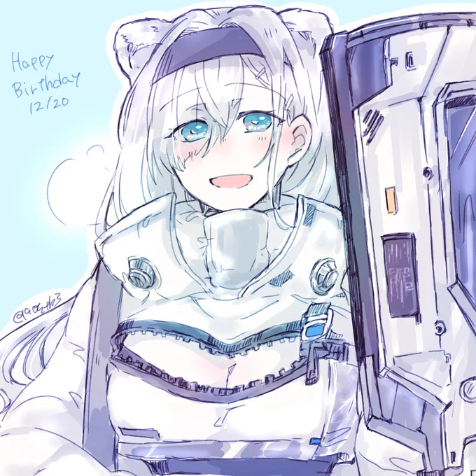 オーロラちゃん #アークナイツ版深夜の真剣お絵かき60分一本勝負 