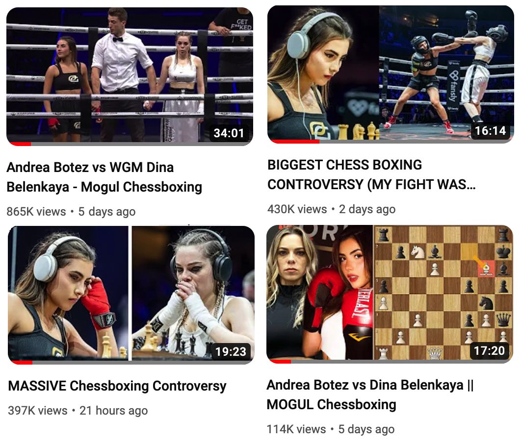 Andrea Botez talks about chessboxing controversy vs Dina Belenkaya