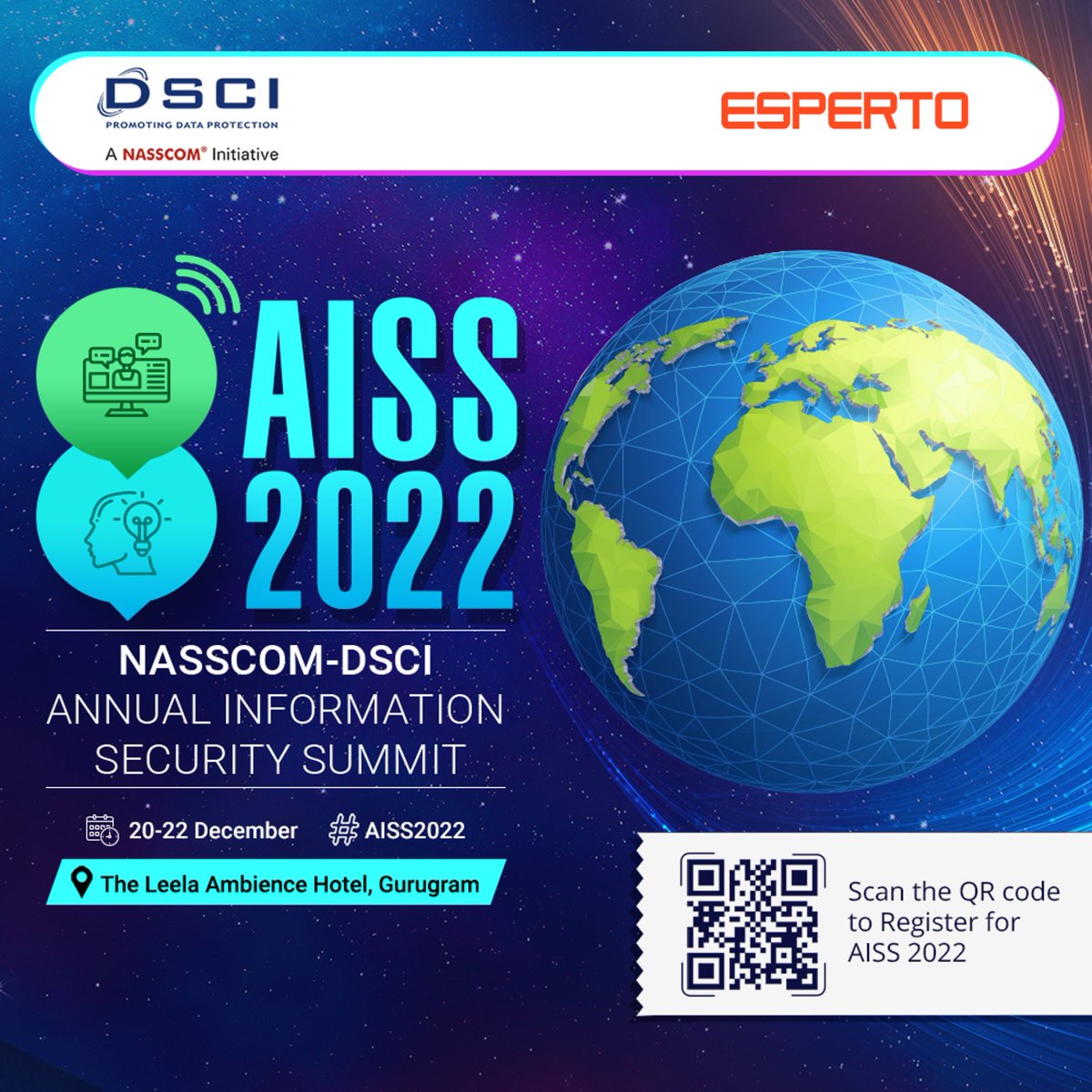 Esperto_India's tweet photo. Esperto is delighted to sponsor 17th Annual Information Security Summit 2022 (AISS 2022) organised by NASSCOM-DSCI and showcase our Cyber Security offerings. Please visit us at Booth # 31 (21st &amp; 22nd December 2022)

#AISS2022 #DSCI #CyberSec https://t.co/JYOASV2i0x