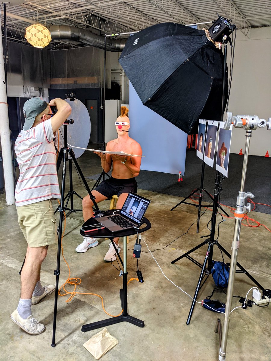 PunkPortraitNFT's tweet photo. Punk Portraits began in 2021 when 1,000 CryptoPunks mysteriously left the blockchain and ended up at famed photographer David Lawrence's studio in Orlando, FL. 

David along with his team spent 100 hours making portraits IRL and then released them back into the computer! https://t.co/HsmiYbZaCN