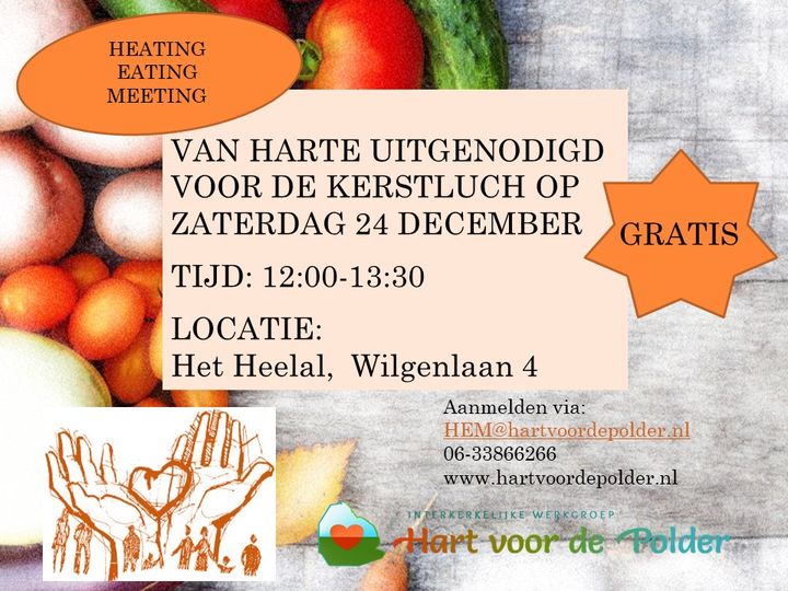 Welkom op onze gratis Kerstlunch!