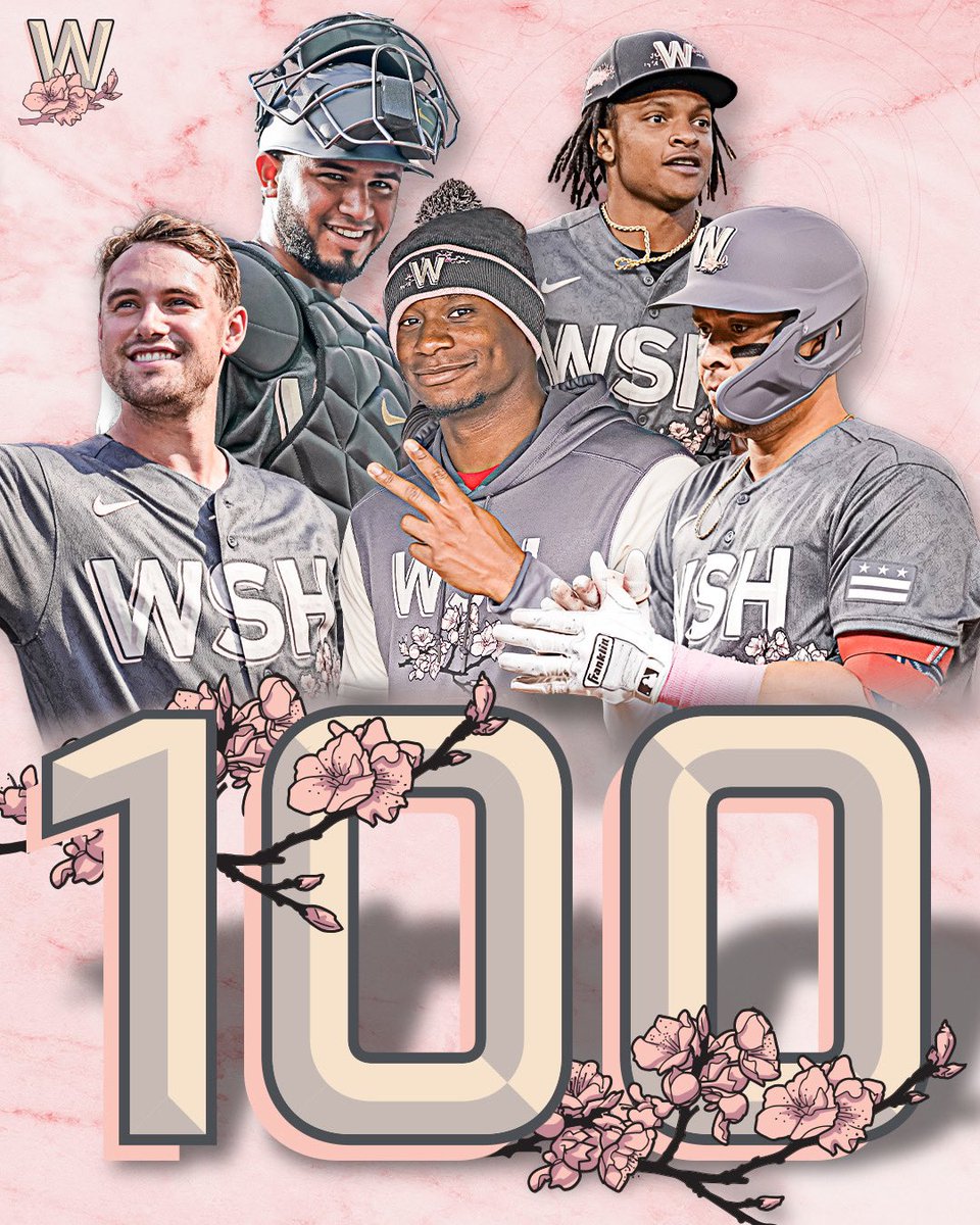 Nationals's tweet photo. 100 more days. 

Opening Day can’t get here soon enough. https://t.co/LoX9RGORkP