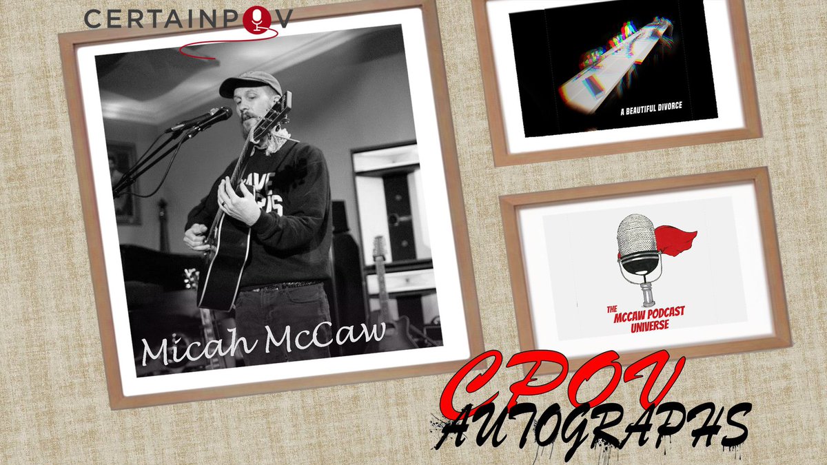 CPOVAutographs's tweet photo. Today @dj_stormageddon chats with musician and podcaster @MicahMcCaw! Together, they discuss Micah's latest album, A Beautiful Divorce, as well as the origins of the podcast he does with his wife, Jordan, @mccawuniverse and more! https://t.co/aZublWscHR https://t.co/4UzndUG3m6