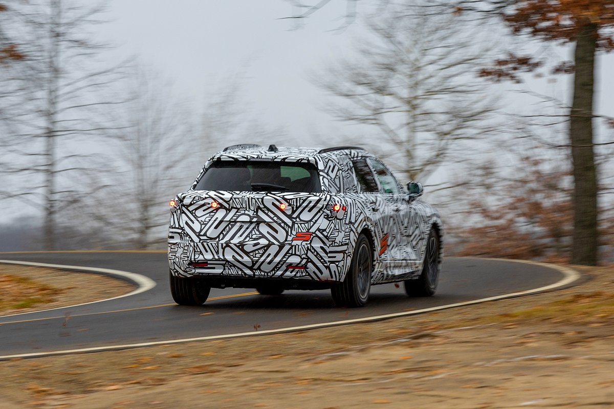 AcuraConnected's tweet photo. More Type S camo, more Acura prototype photos! Here is your first look at the ZDX prototype testing on open roads. 
The 2024 ZDX and ZDX Type S will be Acura's first full-electric model, and will officially debut in 2023. #AcuraZDX https://t.co/ycOLJx6RGO