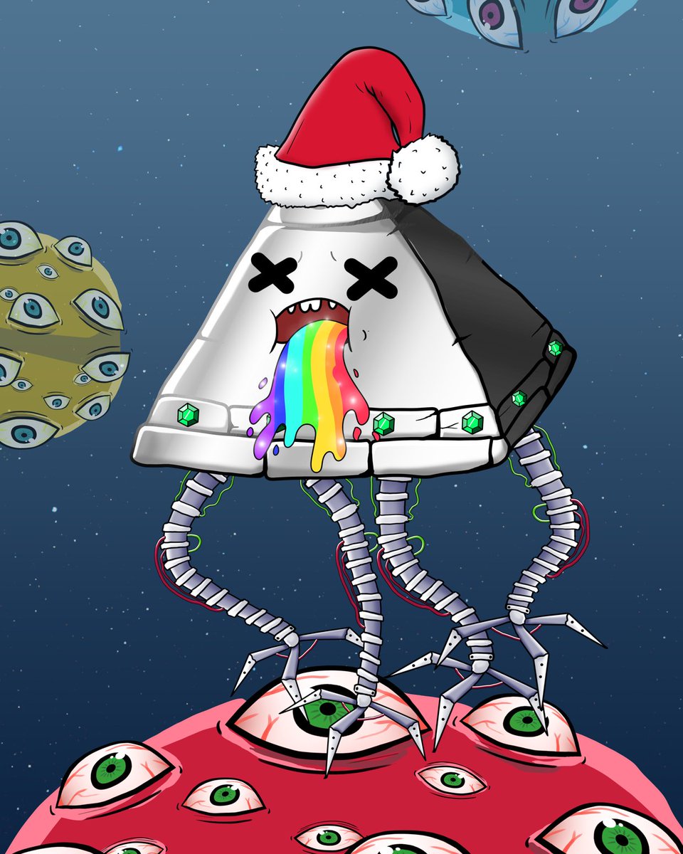 Scarabsun's tweet image. Just bought this awesome Christmas degen to become a Vizier member at their discord. Staking will soon be live 🔥 @NewDegenOrder