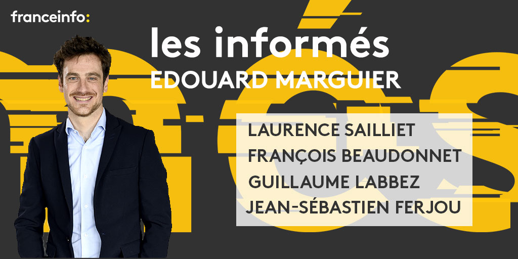 Ce soir dans #lesinformés de <a href="/franceinfo/">franceinfo</a> ▶️ débat d'experts pour décrypter l'actualité

Avec 👇
<a href="/lsailliet/">Laurence Sailliet</a> - éditorialiste
<a href="/BeaudonnetTV/">François Beaudonnet</a> - <a href="/FranceTVEurope/">France TV Europe</a> 
<a href="/GuillaumeLabbez/">Guillaume_Labbez</a> - <a href="/comm_strat/">CommStrat</a>
<a href="/jsferjou/">JS Ferjou</a> - <a href="/atlantico_fr/">Atlantico</a> 
 
Rendez-vous à 20h avec <a href="/EMarguier/">Edouard Marguier</a> 📻📺
francetvinfo.fr/en-direct/radi…