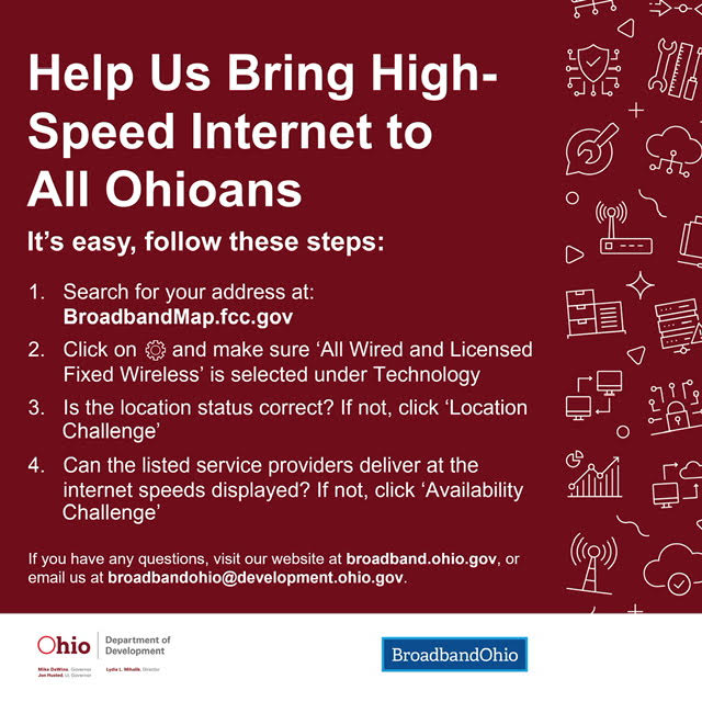 All we want for Christmas is broadband access for all Ohioans ☺️🎅

From now through Jan. 13, 2023, Ohioans can help provide crucial feedback to the federal government that will ensure Ohio receives as much support as possible to expand high-speed internet.