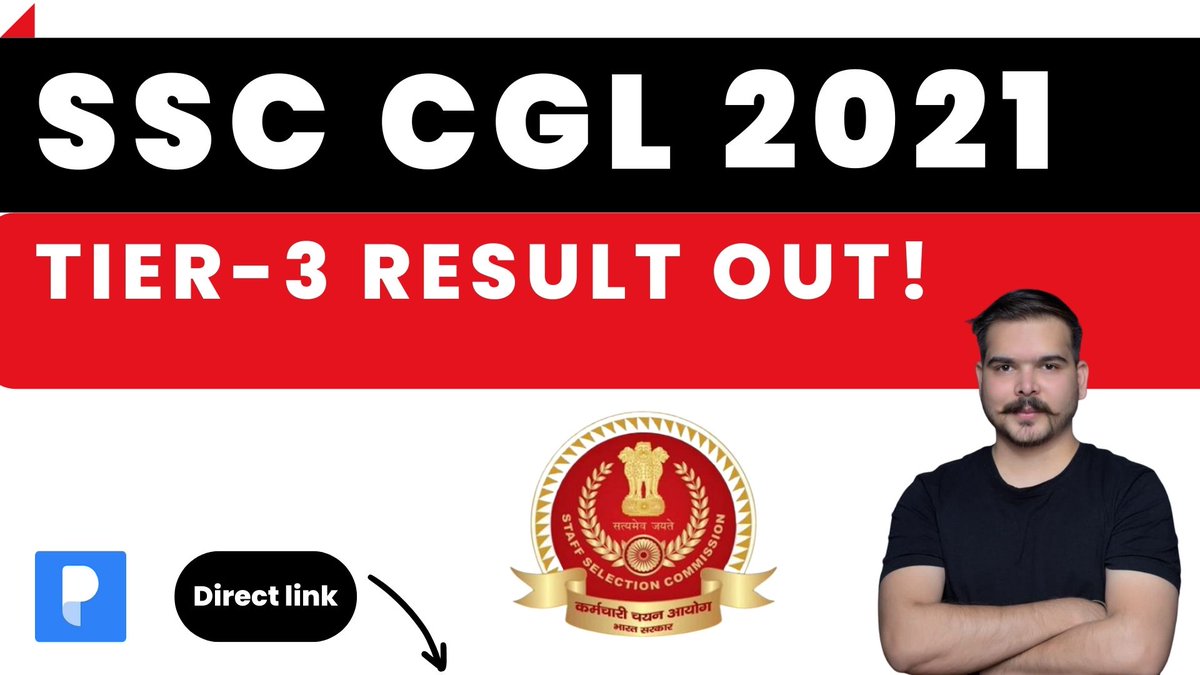 prepp_in's tweet image. SSC CGL 2021 Tier-3 Result Out: Check here
#Prepp #ssccgl2021tier3result
youtu.be/gLbGbROc5BA