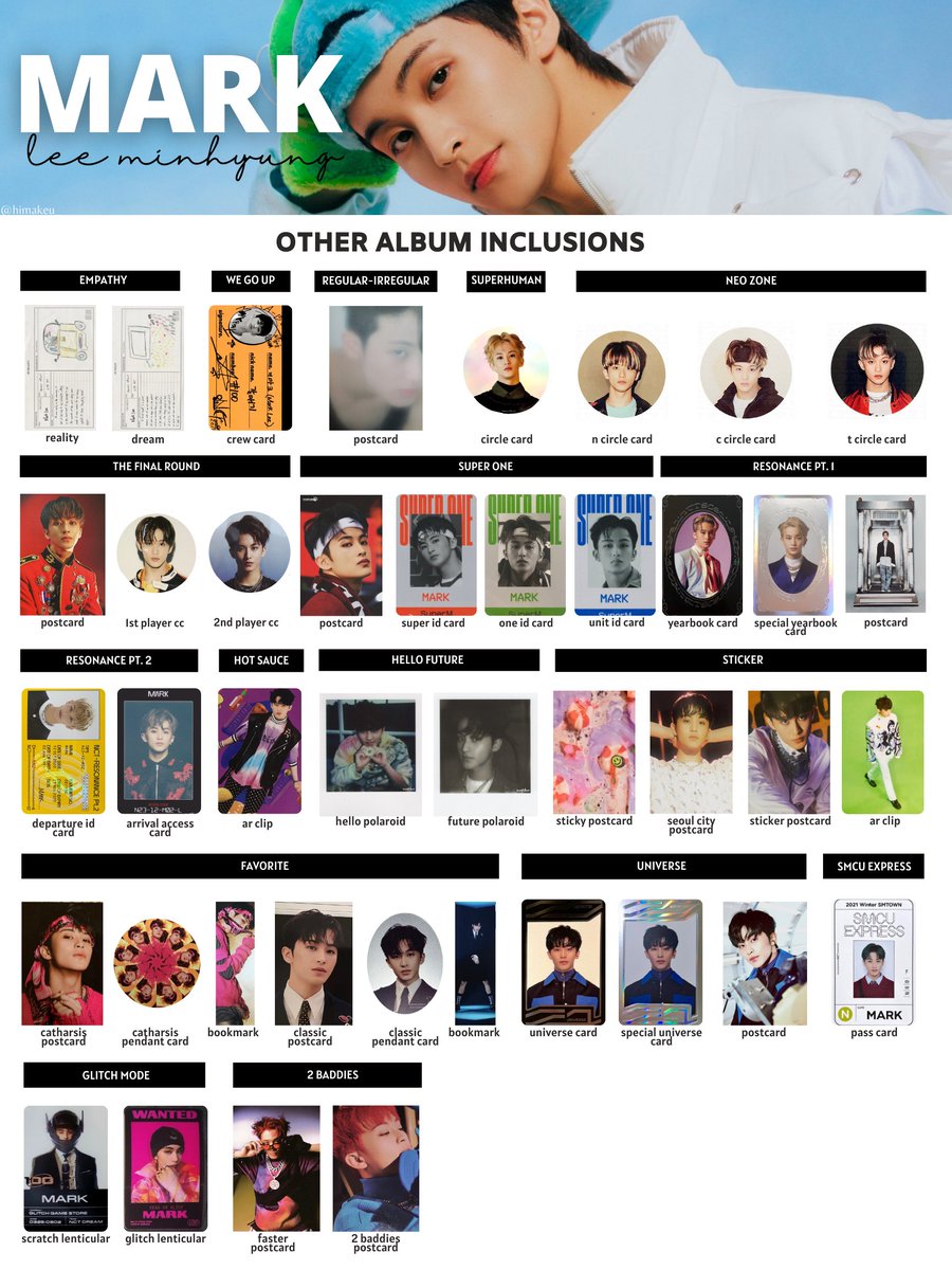 ✧.* Mark Lee photocards, inclusions and album covers template ♡
Updated to: Candy
#MARK #NCT #NCT127 #NCTU #SUPERM #NCTDREAM
drive: drive.google.com/drive/folders/…