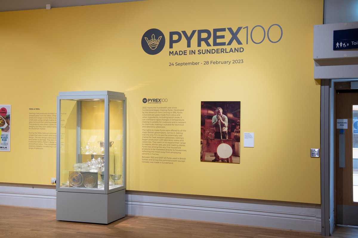 SundMuseum's tweet photo. 2022 marks 100 years since Pyrex was first made in Sunderland and it's the last month to see our Pyrex 100 display.
Our display celebrates the centenary by showcasing Sunderland-made Pyrex from 1920s until the last piece made.
Discover #Pyrex100 ๐
https://t.co/SnPYwEzlEm https://t.co/AGjSzwPSnE