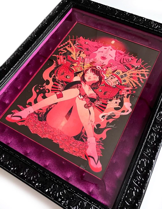 GODTAIL solo exhibition12月末〜1月末原宿某所ご来店ご希望の方はDMください!額装デザイン 