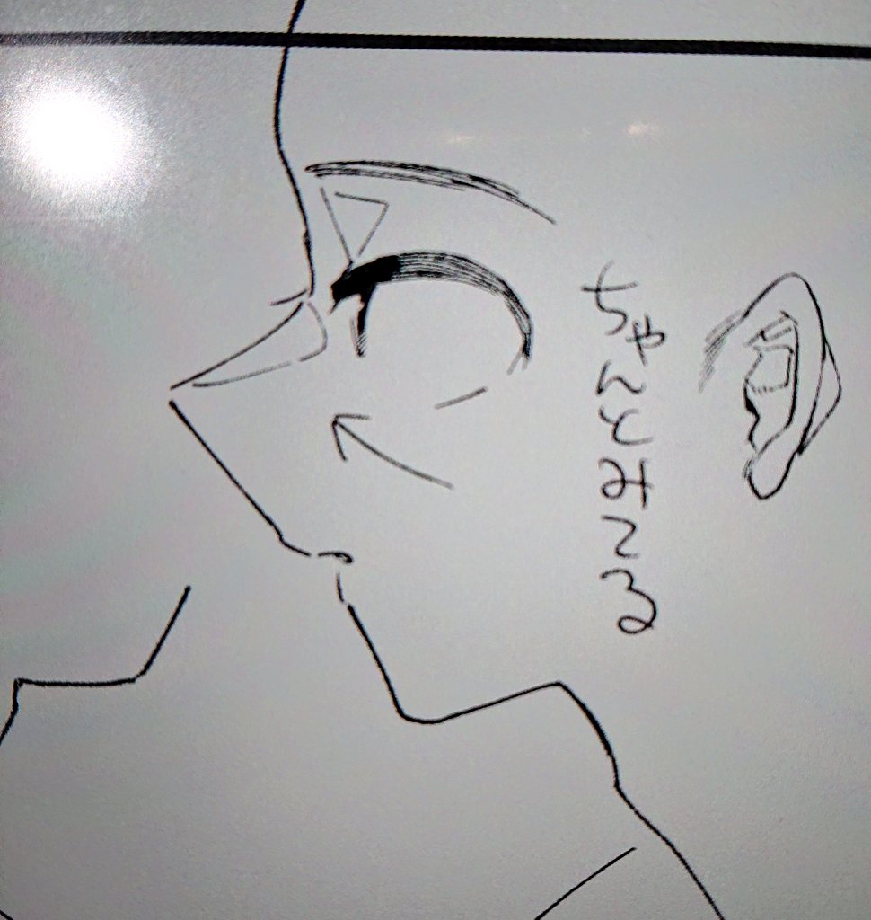これはたんなるメモ
横から描写する横(間近の相手)みてる眼球の光彩部分死ぬほどセンシティブすぎる
眼球の丸みにそって湾曲したラインにしなければ途端に目線が合わなくなる
特に向かいあって微妙に角度つけてキスだの囁きあうだのしてるシーンが大漁勢!!!俺!!!!! 