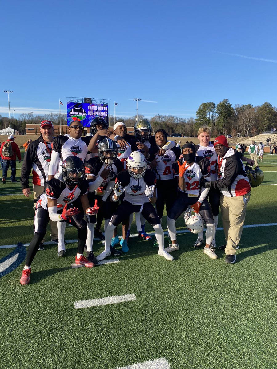 Broome_Football's tweet photo. What a great experience at the Shrine Bowl this past week.  Was able to coach a great group of young men,  work with a special group of coaches and spend another week on the field with Noah.  Thanks to all that made this week happen.  Special game with Special purpose! https://t.co/vgmBRQdOAq