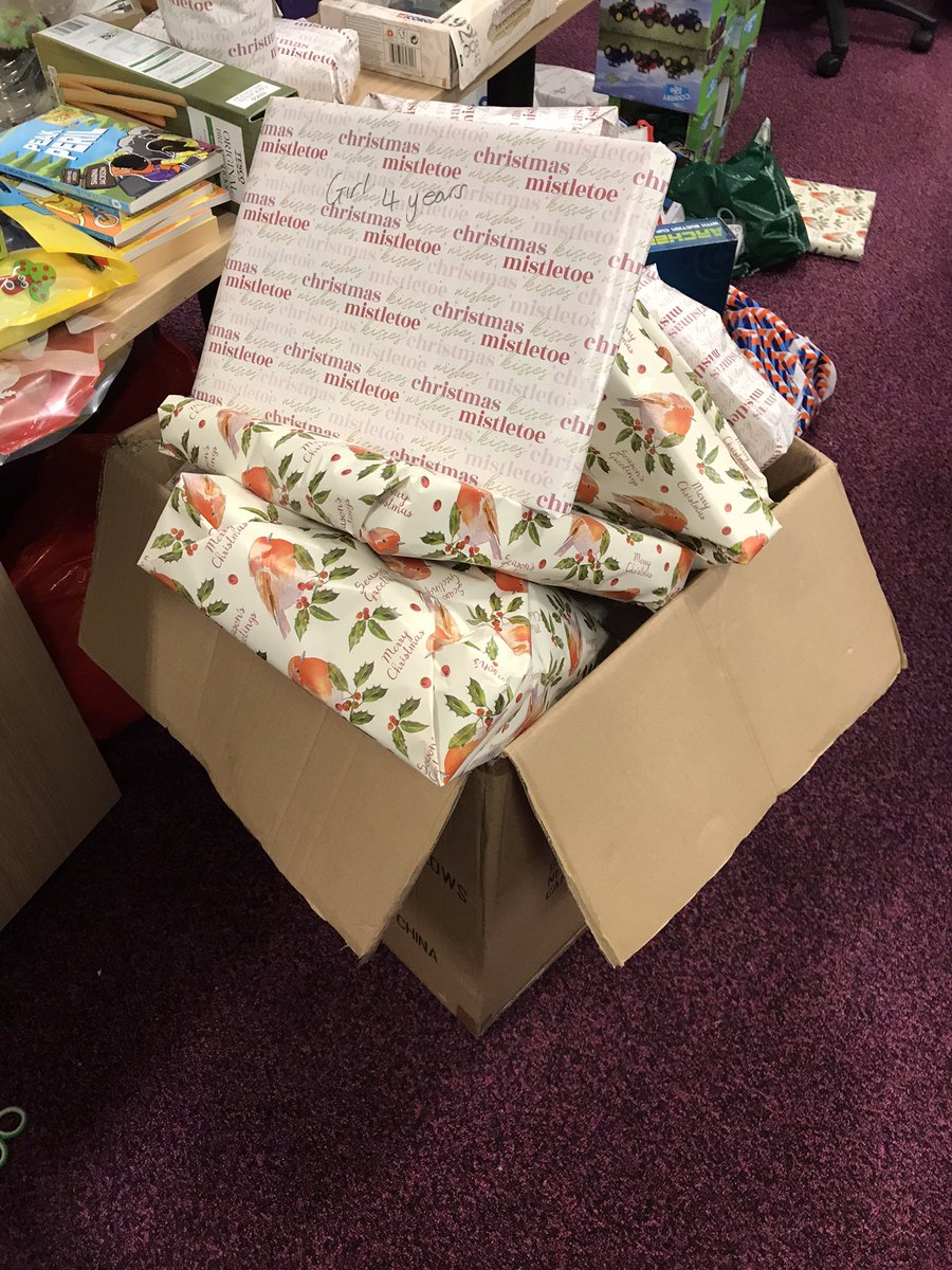 I am blown away with the generosity of <a href="/BlueSkiesFund/">Blue Skies Hospitals Fund</a> for donating Xmas gifts to the Blackpool CAMHS team, who are currently wrapping them for our Blackpool, Fylde and Wyre children, to choose a gift out of our shared waiting room <a href="/BlackpoolPmhw/">BlackpoolPMHW</a> #Kindness