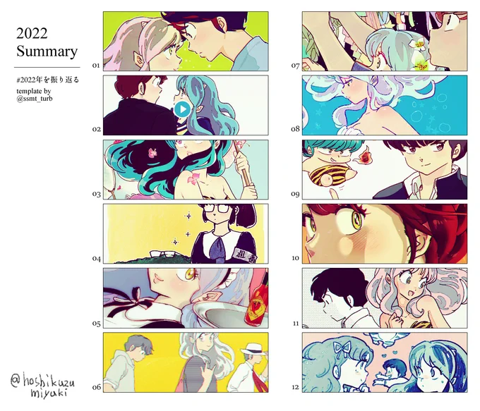 #2022年を振り返る 
テンプレお借りしました
こうして見ると1年って早い… 