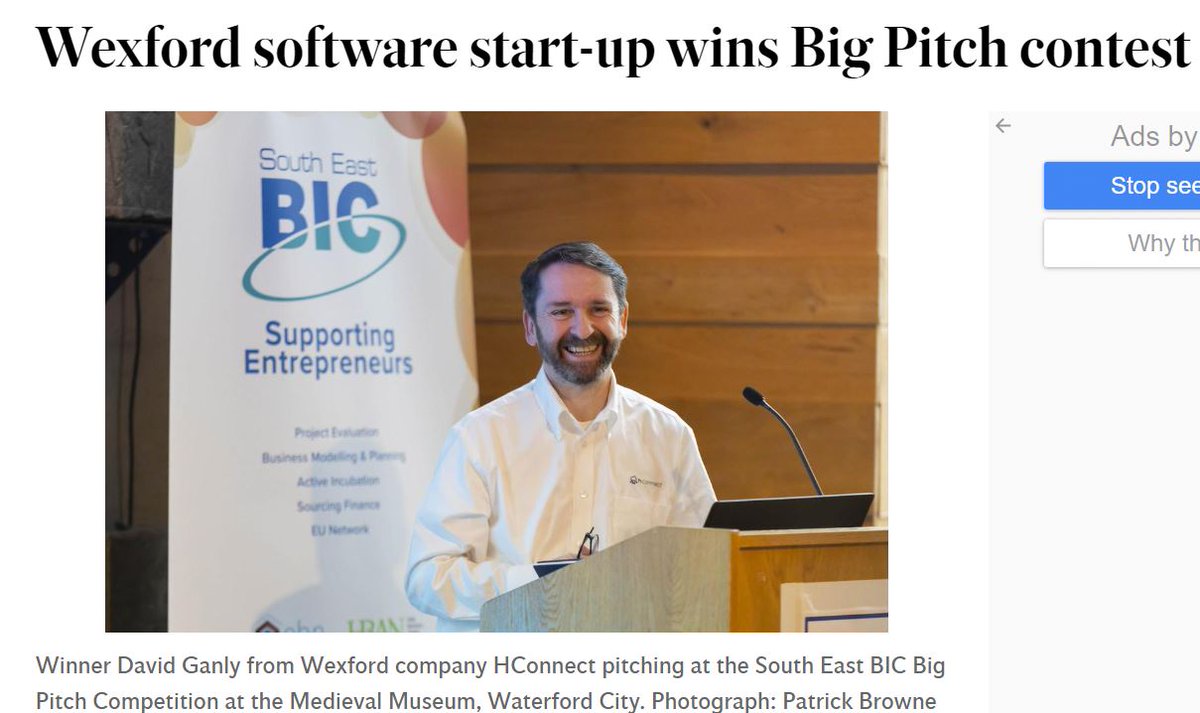 Propelor BIC (the new name for South East BIC) (@propelorbic) on Twitter photo Great coverage of our Big Pitch competition featuring winner David Ganly @hconnectio - thanks <a href="/Wexford_People/">Wexford People</a>! #Wexford #startups #entrepreneur #BigPitch22 bit.ly/3BPNHPL Great coverage of our Big Pitch competition featuring winner David Ganly @hconnectio - thanks <a href="/Wexford_People/">Wexford People</a>! #Wexford #startups #entrepreneur #BigPitch22 bit.ly/3BPNHPL