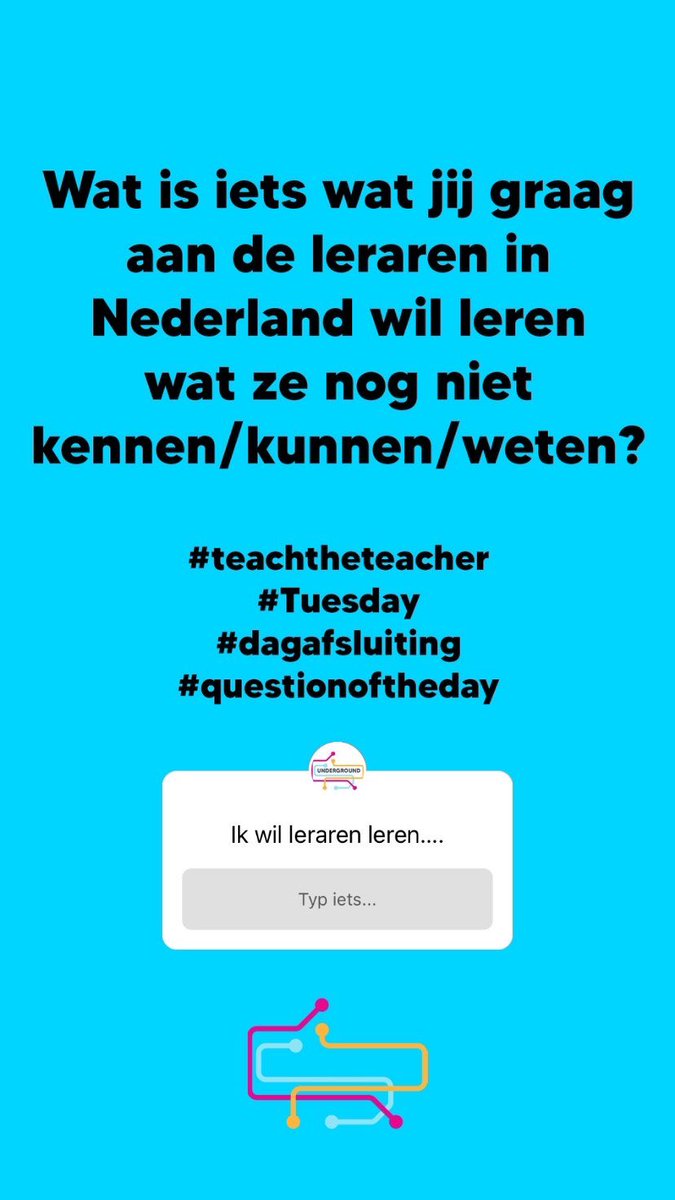 AgoraUndergr's tweet photo. Onze dagafsluiting van vandaag. Wat zou jij ze willen leren? 
#teachtheteacher #Tuesday #questionoftheday #dagafsluiting #digitaleschool #onderwijs #instagramstories #findusoninstagram 
https://t.co/etdLXerC1Z https://t.co/OY956L92Xg