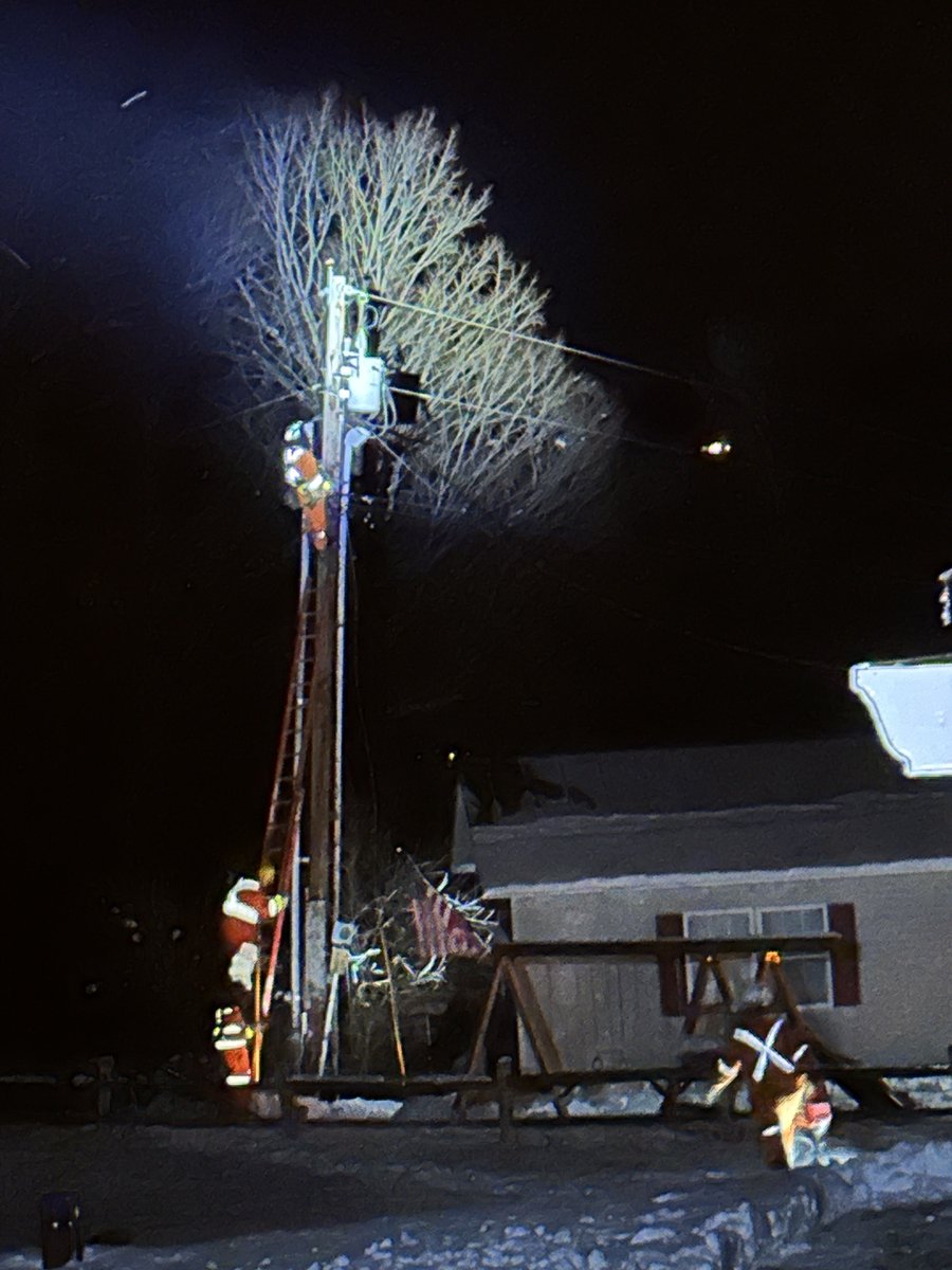 Storm update: Crews worked through the night, power on to more than 111,200 customers with 800 to go. They won’t stop until all are back! We're tracking multiple forecasts &amp; holding all the external crews that here, in case of severe weather later this week. Stay Safe! #VT