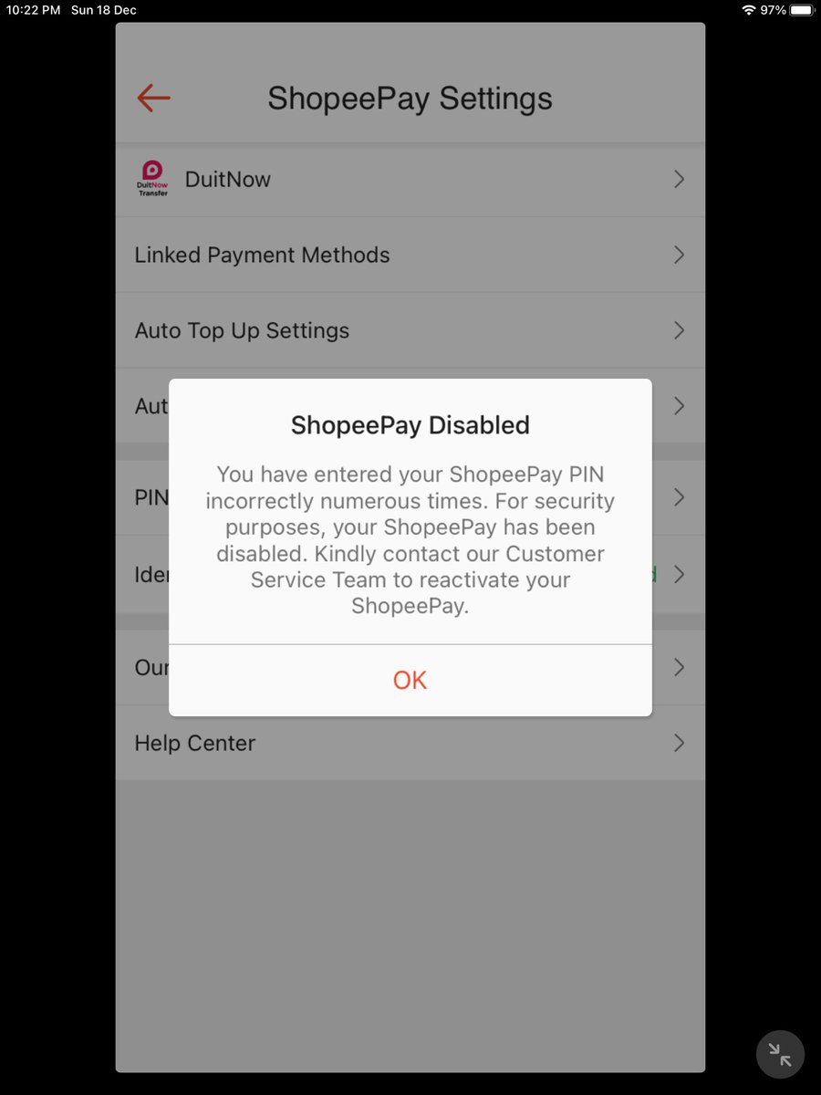 farisyazz_'s tweet photo. @ShopeeMY help me unfroze my shopeepay acc plss nak shopping pun xle ni hm 😢😢 https://t.co/w2siQ5KoQM