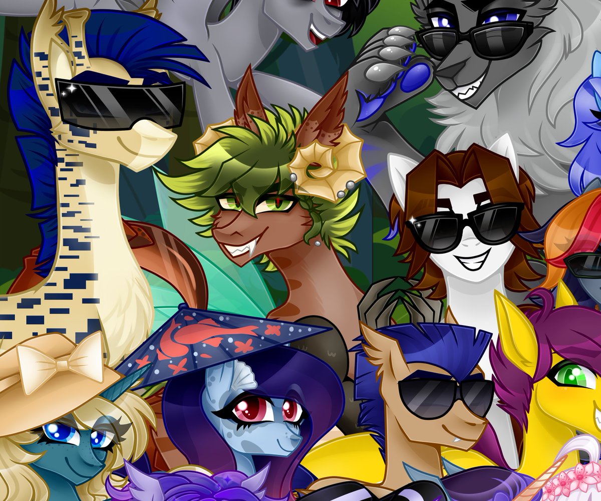 Neko_Mellow's tweet photo. Thanks for another lovely year at Ponyvania! ✨🥂 https://t.co/BTWriMwLEA
